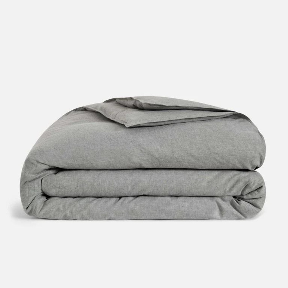 Brooklinen Duvet Cover Heathered Cashmere Gray King/California King